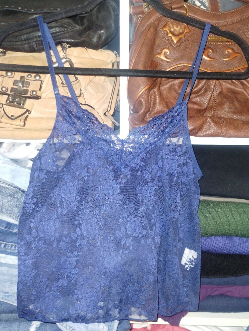 Lacey Crop Top,  Sleepwear Small Avidlove
